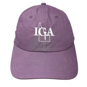Idaho IGA Slideback Baseball Cap Purple S Adjustable Embroidered Imperial